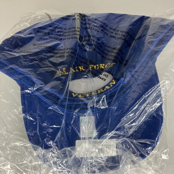 United States Air Force Veteran Blue Adjustable Hat New - Picture 3 of 5